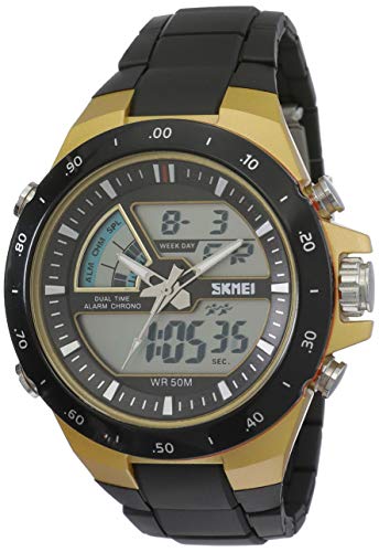 Product Cover Skmei Men's Analog Digital Multicolour Dial Watch Free Size Orange