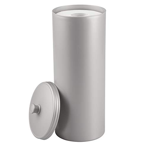 Product Cover iDesign Kent Bathware, Free Standing Toilet Paper Roll Holder for Bathroom Storage - Gray