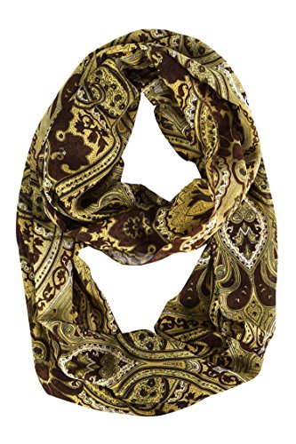 Product Cover Peach Couture Vintage Womens Bohemian Design Infinity Loop Scarves