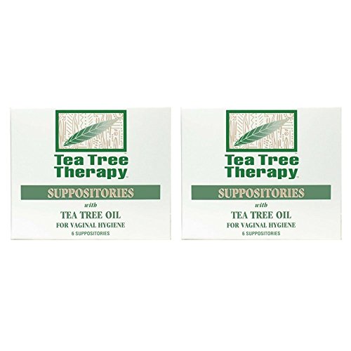 Product Cover Tea Tree Therapy Vaginal Suppositories with Oil (2-Pack of 6)