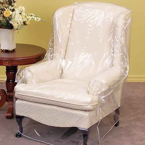 Product Cover Clear Vinyl Furniture Protector - Chair/Recliner Cover - 36