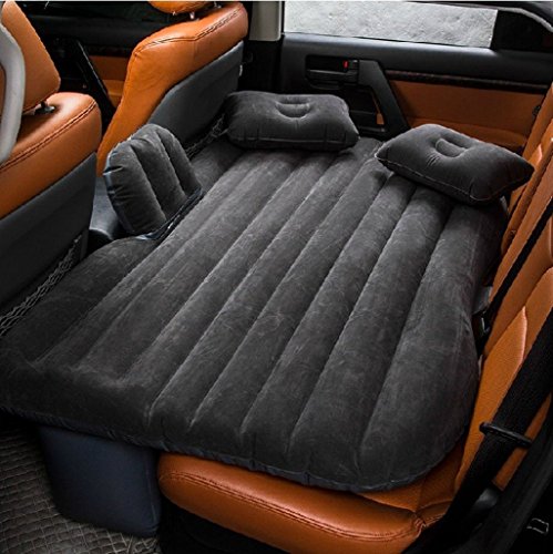Product Cover FBSPORT Car Travel Inflatable Mattress Air Bed Cushion Camping Universal SUV Extended Air Couch with Two Air Pillows (Gray)