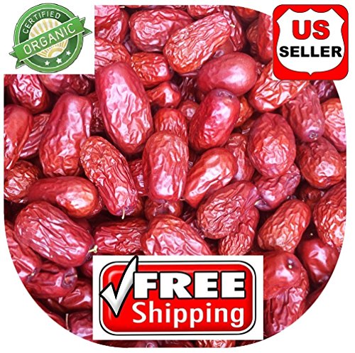 Product Cover 1 LB (16oz) ALL NATURAL GROWN ORGANICLLY Dried JUJUBE DATES,Dates,CHINESE DATES,US SELLER,Fresh and best quality guarantee,UNBEATABLE QUALITY AT THIS PRICE!! HAND SELECTED