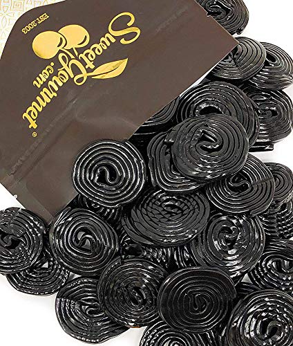 Product Cover Italian Black Licorice Wheels | Bulk Candy | Natural Colors and Flavors, GMO Free | 1 Pound