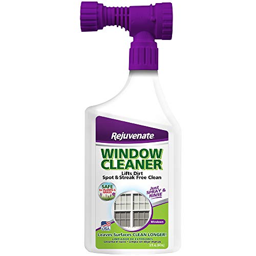 Product Cover Rejuvenate Outdoor Window Spray and Rinse Cleaner with Hose End Adapter (32 oz)