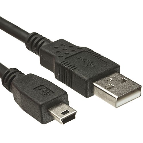 Product Cover BEcom USB2.0 to Mini USB 5 Pin Cable Lead for HDD MP3 PDA Camera High Speed (150cm-1.5m-4.5foot) (Black)
