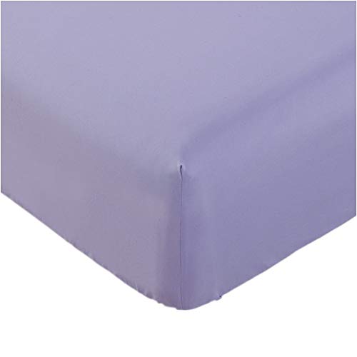 Product Cover Mellanni Fitted Sheet Queen Violet - Brushed Microfiber 1800 Bedding - Wrinkle, Fade, Stain Resistant - Hypoallergenic - 1 Fitted Sheet Only (Queen, Violet)
