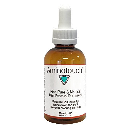 Product Cover Aminotouch Natural PURE PROTEIN TREATMENT Instant Rescue Shot Grow Long Hair Repair Damage Split Ends, Strengthen Weak Hair, Collagen Filler Keratin Repair that Works From the Core