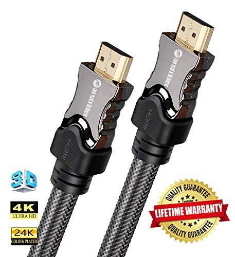 Product Cover 4K HDMI Cable/HDMI Cord 30ft - Ultra HD 4K Ready HDMI 2.0 (4K@60Hz 4:4:4) - High Speed 18Gbps - 26AWG Braided Cord-Ethernet /3D / ARC/CEC/HDCP 2.2 / CL3 by Farstrider