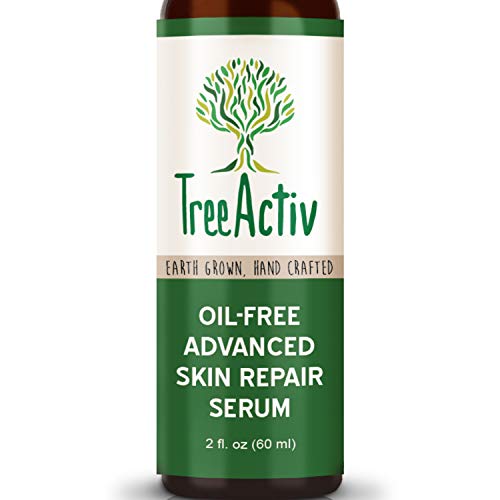 Product Cover TreeActiv Oil-Free Advanced Skin Repair Serum, Hyaluronic Acid, Anti-Wrinkle, Anti Aging, Scar Gel, Revitalize Face and Skin, Collagen Booster, Healthy Natural Moisturizer, 2 fl oz.