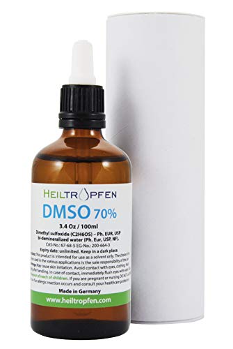 Product Cover 70% DMSO - Pharmaceutical Grade, Dimethyl sulfoxide Liquid (3.4 Oz - 100ml), High Purity, Heiltropfen® DMSO Liquid 70/30
