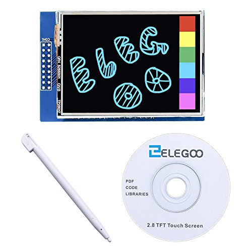 Product Cover ELEGOO UNO R3 2.8 Inches TFT Touch Screen with SD Card Socket w/All Technical Data in CD for Arduino UNO R3