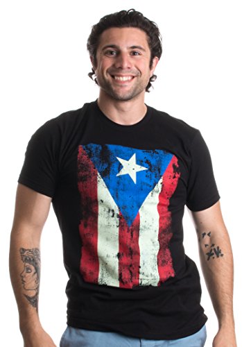 Product Cover Puerto Rico Flag | Boricua, Nuyorican, Puerto Rican Pride Unisex T-Shirt-(Adult,XL) Black