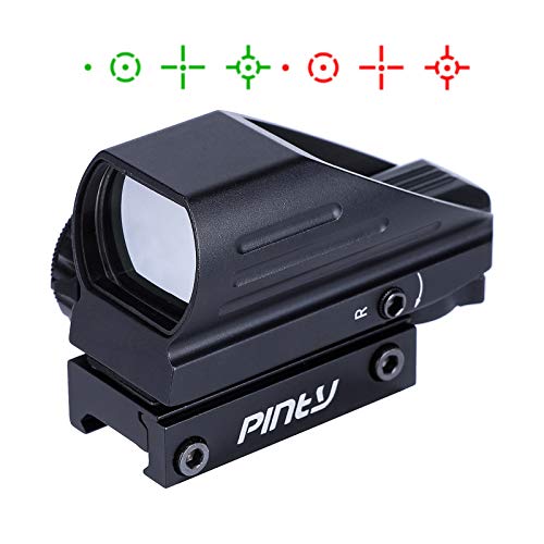 Product Cover Pinty Red Green Reflex Holographic Rifle Scope Dot Sight 4 Different Reticles