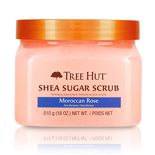 Product Cover Tree Hut Shea Sugar Scrub Moroccan Rose, 18oz, Ultra Hydrating and Exfoliating Scrub for Nourishing Essential Body Care (Pack of 3)