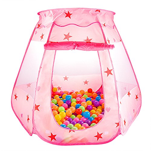 Product Cover S.K.L Kids Princess Play Tent Foldable Popup Balls House for Children Indoor and Outdoor(balls not included), 47