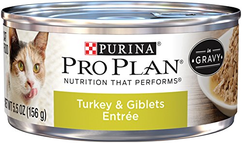 Product Cover Purina Pro Plan Pate Wet Cat Food, Turkey & Giblets Entree - (24) 5.5 oz. Cans