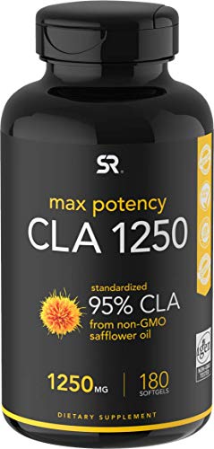 Product Cover Max Potency CLA 1250 (180 Softgels) with 95% Active Conjugated Linoleic Acid ~ Weight Management Supplement for Men and Women