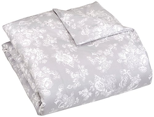 Product Cover Pinzon Flannel Duvet Cover - Twin, Floral Grey
