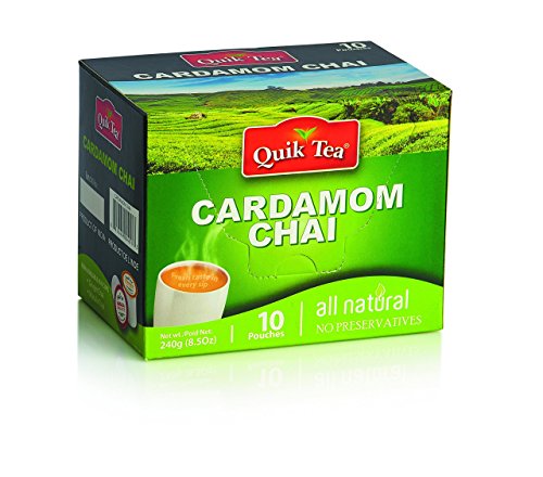 Product Cover QuikTea Cardamom Chai Latte, 8.5 oz (Pack of 4) (Packaging May Vary)