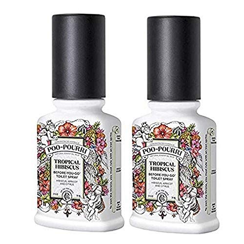 Product Cover Poo Pourri Tropical Hibiscus Before You Go Spray, 2 Ounce (2 Count)
