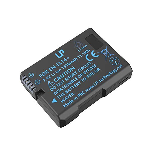 Product Cover LP EN-EL14 EN EL14a Battery Rechargeable, Compatible with Nikon D3500, D5600, D3300, D5100, D5500, D3100, D3200, D5200, D5300, D3400, DF, Coolpix P7000, P7100, P7700, P7800 Cameras & More