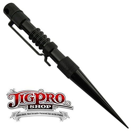 Product Cover Knotters Tool II (Black) by Jig Pro Shop ~ Marlin Spike for Paracord, Leather, & Other Cords