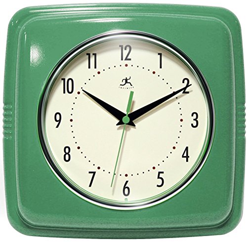 Product Cover Infinity Instruments Square Clock, Green