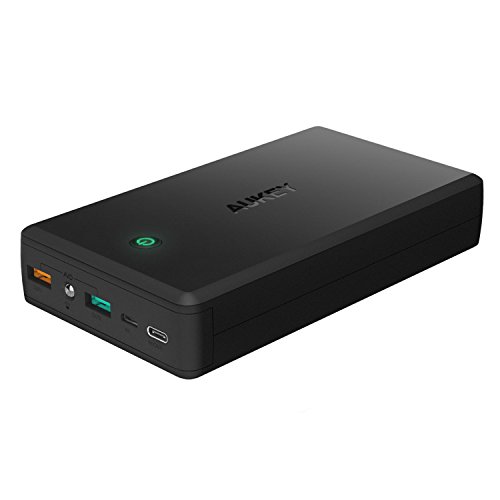 Product Cover AUKEY USB C Power Bank 30000mAh, Portable Charger with Quick Charge 3.0, Battery Pack Compatible with Nintendo Switch, iPhone Xs/XS Max, Samsung