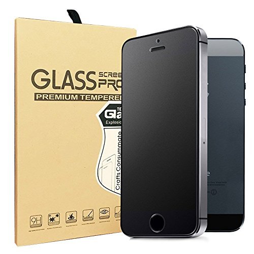 Product Cover Sonto iPhone 5 5S 5C SE Matte Tempered Glass Screen Protector Anti-Fingerprint/Anti-Glare/Ultra thin/Touch Smooth (iPhone 5/SE)