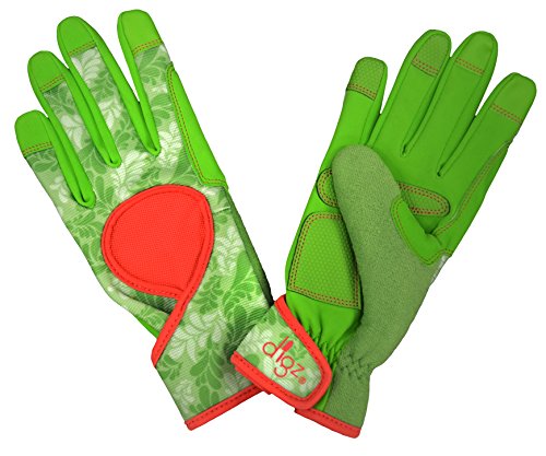 Product Cover DIGZ 7654-23 Touch Screen Compatible fingertips, Large Signature High Performance Women's Gardening Gloves and Work Glov