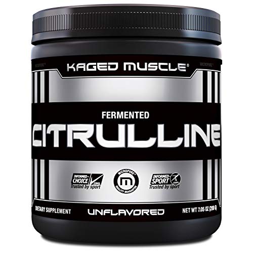Product Cover KAGED MUSCLE, Premium L-Citrulline Powder, Enhance Muscle Pumps, Improve Muscle Vascularity, Nitric Oxide Booster, Citrulline, Unflavored, 100 Servings