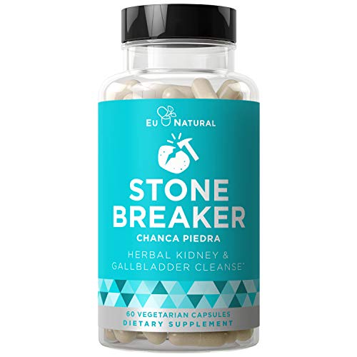 Product Cover Stone Breaker Chanca Piedra - Natural Kidney Cleanse & Gallbladder Formula - Detoxify Urinary Tract, Flush Impurities, Clear System - Hydrangea & Celery Seed Extract - 60 Vegetarian Soft Capsules