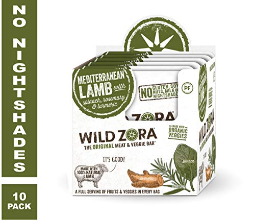 Product Cover Wild Zora - Mediterranean Lamb - Meat and Veggie Bars (10-pack)