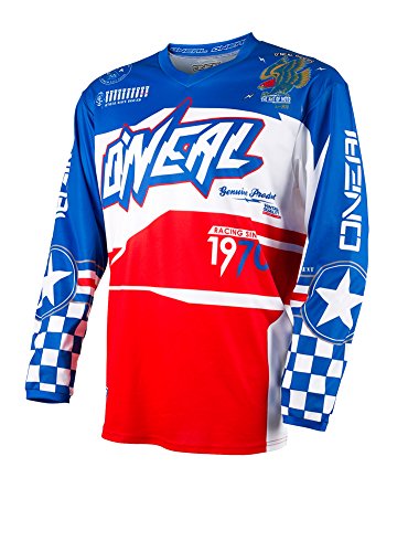Product Cover O'Neal Element Afterburner Unisex-Adult Jersey (Blue/Red, Medium)