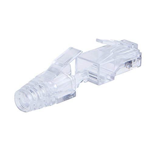 Product Cover CableCreation 50-Pack Cat 6 RJ45 Plug with Hood Connector, Transparent