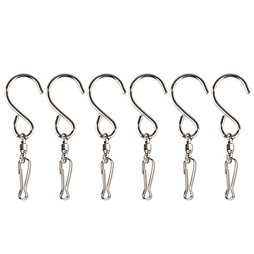 Product Cover KUUQA Swivel Hooks Clips for Hanging Wind Spinners Wind Chimes Crystal Twisters Party Supply(6 Pack)