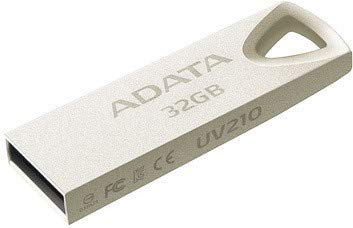 Product Cover ADATA UV210 32GB USB 2.0 COB Metallic USB Flash Drive Gold AUV210-32G-RGD