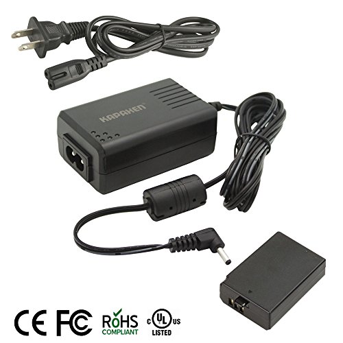 Product Cover Kapaxen ACK-E10 (UL Listed) AC Power Adapter Kit for Canon EOS Rebel T3, T5 and T6 Cameras