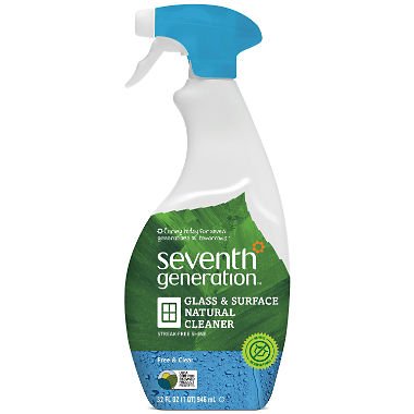 Product Cover Seventh Generation - Free & Clear Glass & Surface Cleaner - 32 Ounces (2 Pack)