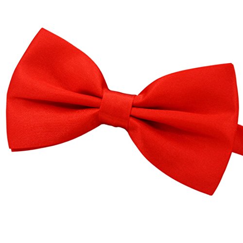 Product Cover Amajiji Formal Dog Bow Ties for Medium & Large Dogs (D112 100% Polyester) (Red)