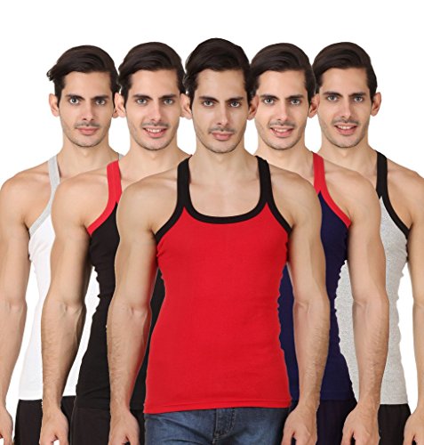 Product Cover HAP Kings Rib Mens Gym Vest Multicolor Pack (Pack of 5)