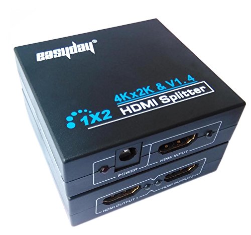 Product Cover Easyday HDMI 1.4 1 in 2 Out 4K X 2K 1080p HDCP Stripper 1x2 Splitter Power Signal Amplifier