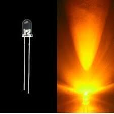Product Cover BIG FLAME 5mm Clear LED Light Emitting Diode (Yellow) - Set of 100