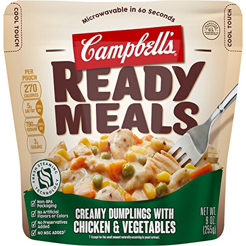 Product Cover Campbell's Ready Meals, Creamy Dumplings with Chicken & Vegetables, 9 Ounce (Pack of 6)