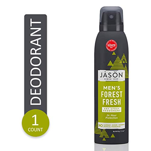 Product Cover JASON Men's Forest Fresh Dry Spray Deodorant, 3.2 Ounce Bottle