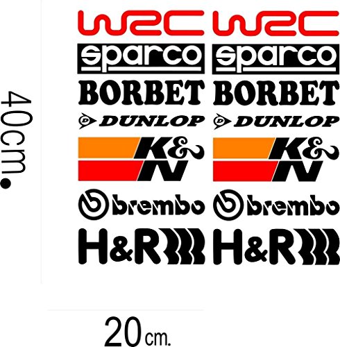 Product Cover CVANU Indiashopers Racing Sponsors Graphic Decal Logo -14 Pieces