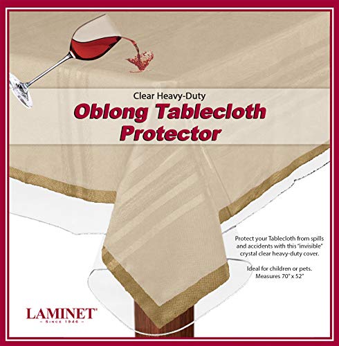 Product Cover LAMINET Heavy-Duty Deluxe Crystal Clear Vinyl Tablecloth Protector 52