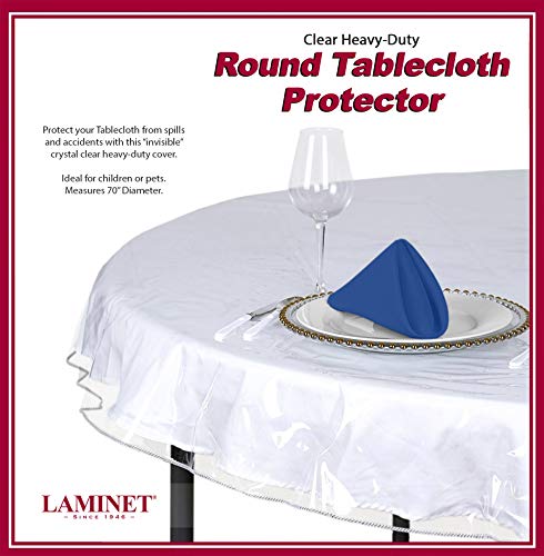 Product Cover LAMINET Heavy-Duty Deluxe Crystal Clear Vinyl Tablecloth Protector 70