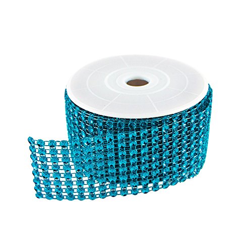 Product Cover Diamond Sparkling Rhinestone Mesh Ribbon Roll for Arts & Crafts, Event Decorations, Wedding Cake, Birthdays, Baby Shower, 1.5